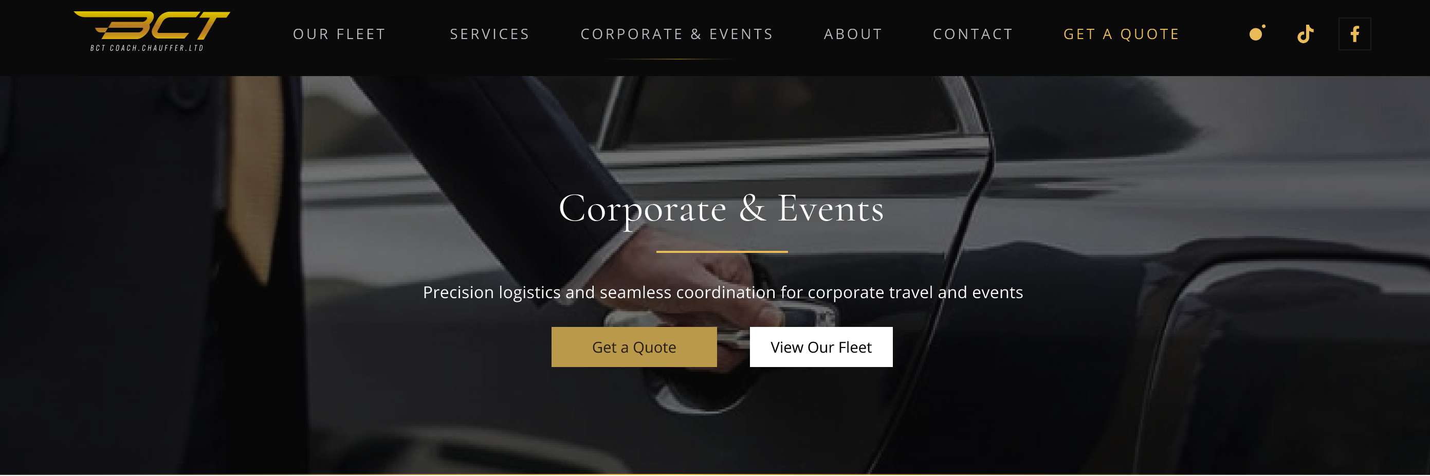 BCT Luxury website showcase